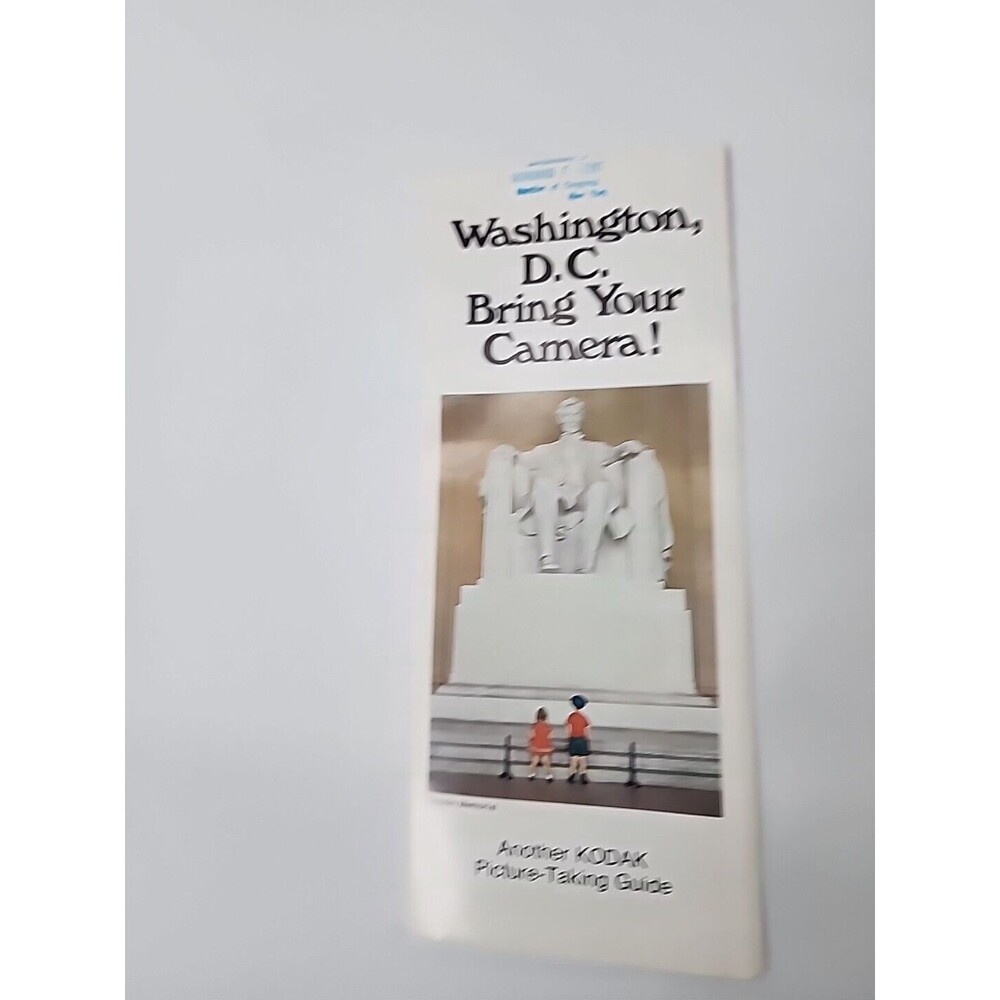 1960s Washington DC Kodak Picture Guide Tourist Camera Vintage Travel Brochure